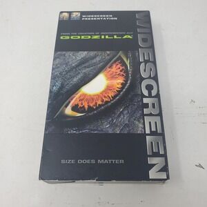 Godzilla VHS 1998 Widescreen Movie Matthew Broderick Roland Emmerich Tri Star PG